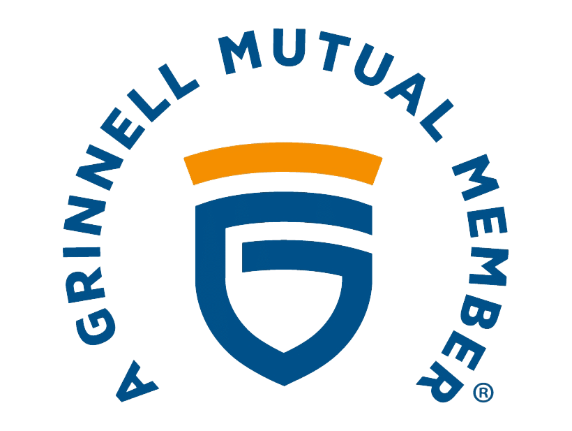 A Grinnell Mutual member badge